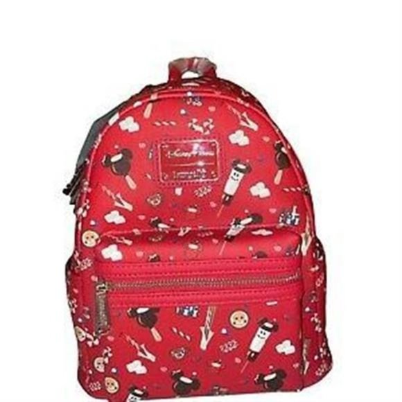 2021 Disney Parks Christmas Loungefly Happy Holidays Snacks Treats Backpack